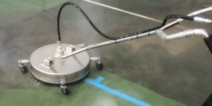 Sporting court cleaning