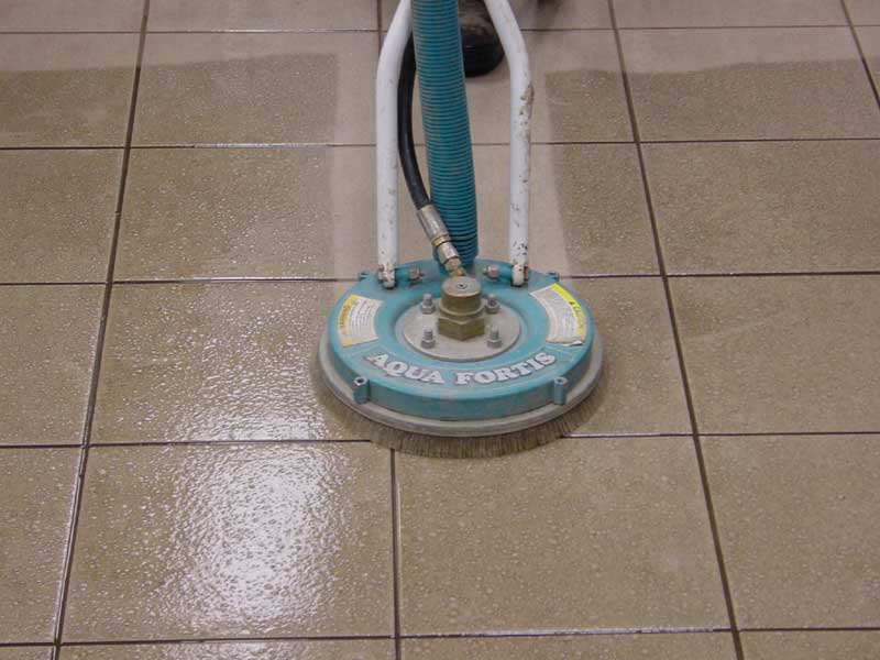 Internal public tile cleaning